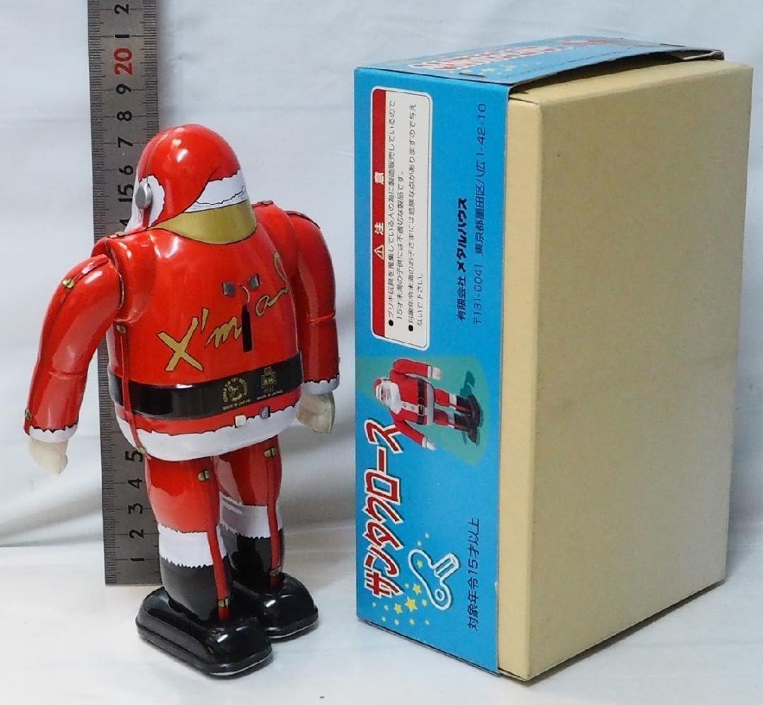 Amazon.co.jp: メタルハウス サンタクロース 復刻ブリキ ゼンマイ歩行